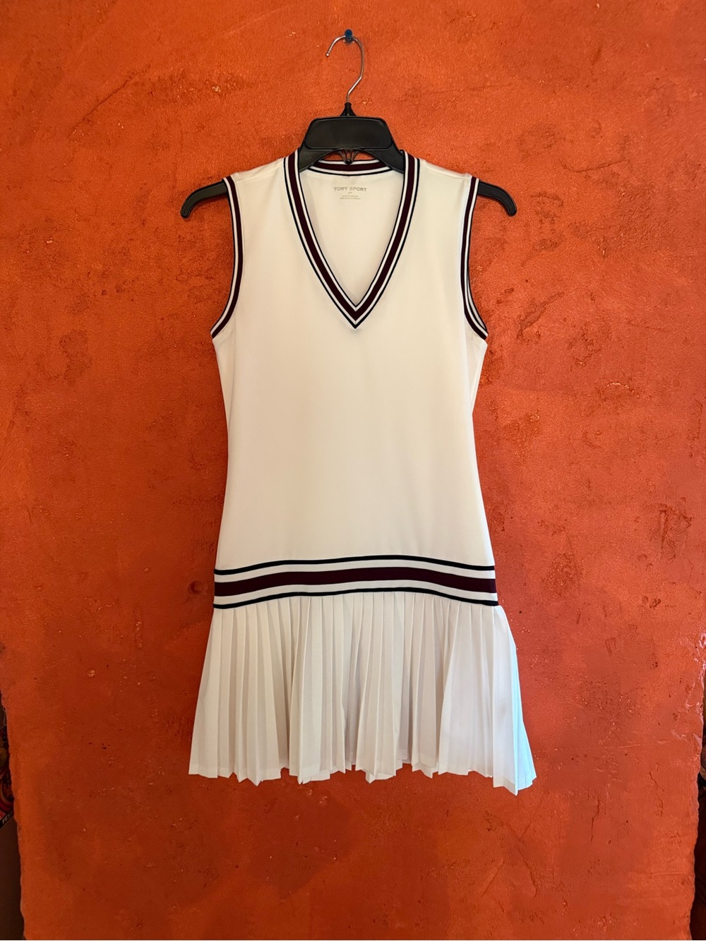 Tory Burch Sport Dress Performance Jersey V Neck Tennis Size Small